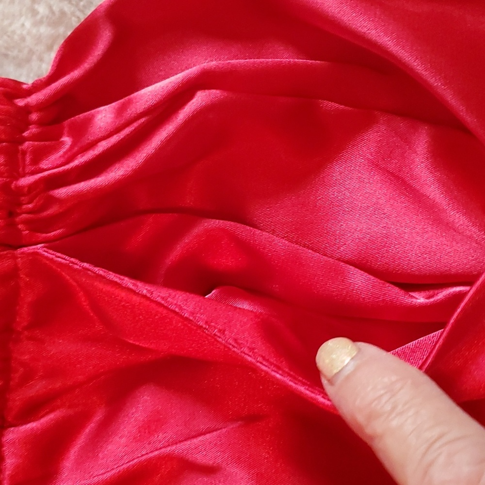 Women’s Red Piped Pajama Top - Comfortable Sleepwear - Picture 6 of 8